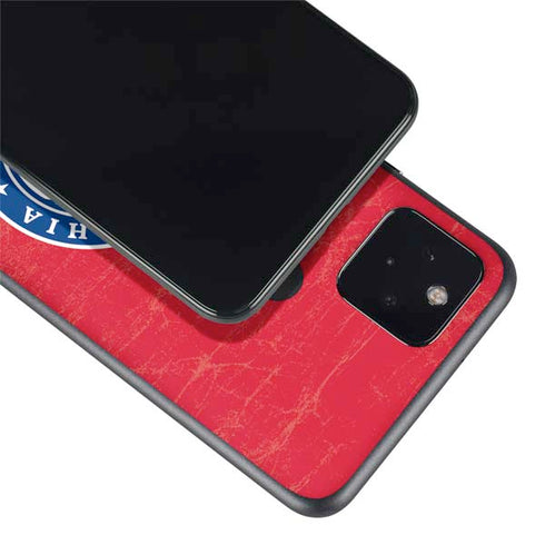 NBA Philadelphia 76ers Distressed Google Pixel 4a 5G Skin